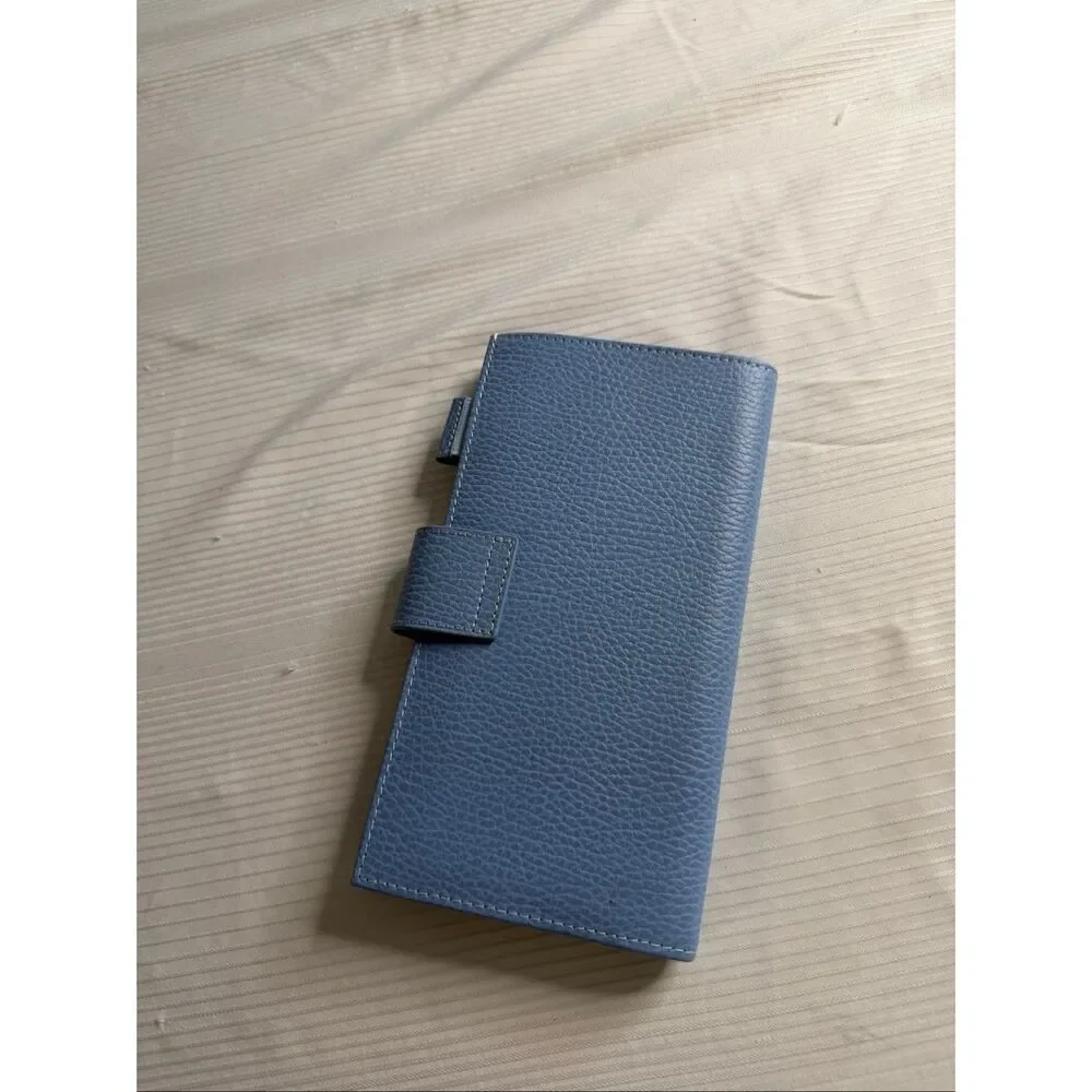Moterm Original Planner Cover Blue Pebbled Leather